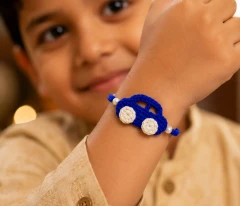 Cute Toy Car Homemade Rakhadi for Raksha Bandhan